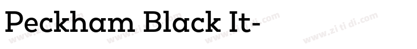 Peckham Black It字体转换